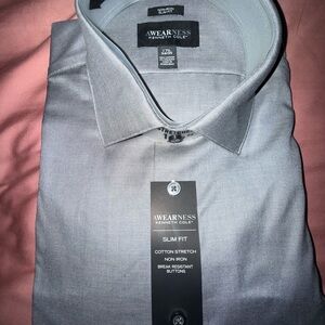 Kenneth Cole Men's Silver Dress Shirt